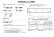 English Worksheet: adjectives and adverbs