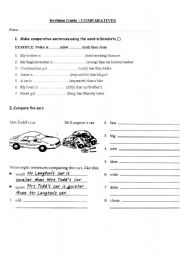 English Worksheet: COMPARATIVE ADJECTIVES