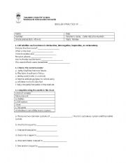 English worksheet: Review