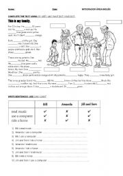 English Worksheet: INTEGRADOR