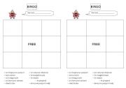 English worksheet: Immigration Rules BINGO