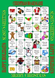 English Worksheet: Christmas Game