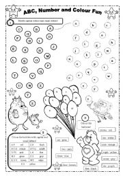 English Worksheet: alphabet