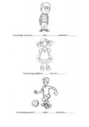 English worksheet: CLOTHES