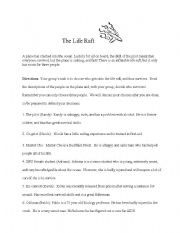 English Worksheet: The Life Raft