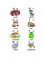 English Worksheet: alphabet game - 3