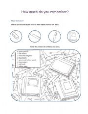 Coloring Classroom Objects