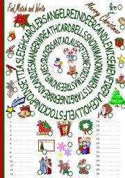 English Worksheet: Merry Christmas!!
