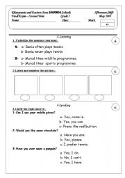 English Worksheet: tatatata