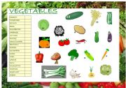 English Worksheet: FRUIT AND VEGETABLES