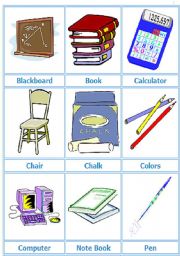 English Worksheet: Flashcards