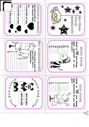 English Worksheet: NEW YEAR MINIBOOK