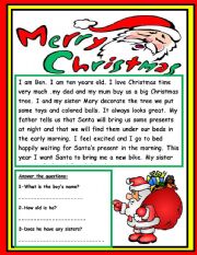 English Worksheet: Merry christmas