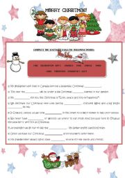 English Worksheet: Christmas