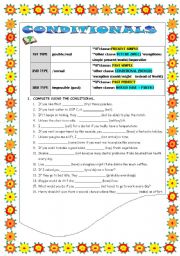 English Worksheet: CONDITIONALS