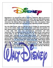 English Worksheet: Disney