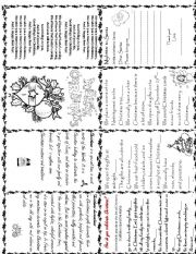 English Worksheet: My Christmas minibook