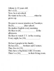English Worksheet: Beginner Info Gap
