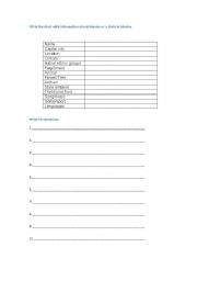 English Worksheet: Family tree