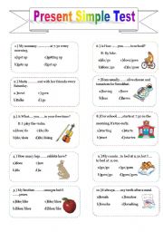 English Worksheet: Present simple