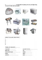 English Worksheet: ktchen equipments