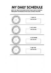 English worksheet: Time