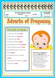 English Worksheet: adverbs of frequency