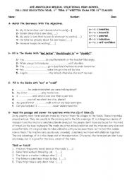 English Worksheet: General Exercises