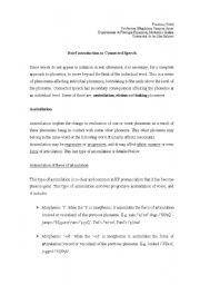 English worksheet: Basic rules on connected speech