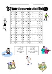 English worksheet: Wordsearch challenge