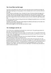 English Worksheet: narative