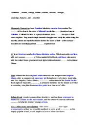 English worksheet: TV SERIES