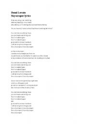 English Worksheet: Skyscraper