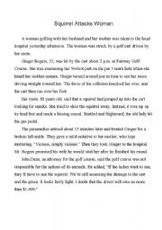 English Worksheet: Reading Practice