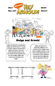 English Worksheet: Hey Arnold! Object Pronouns