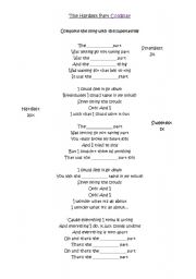 English worksheet: The Hardest Part - Coldplay