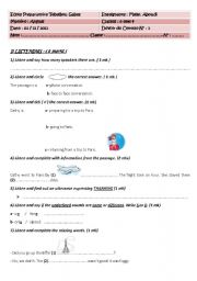 mid term test n1 ( 8th form / tunisia)