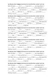 English worksheet: About myself
