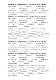 English worksheet: About myself