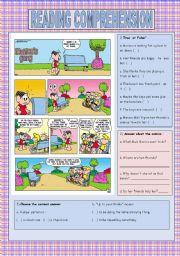 English Worksheet: Monicas gang comics