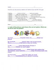 English worksheet: FIRST CONDITIONAL