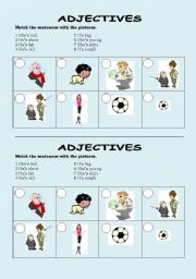 English worksheet: Adjectives