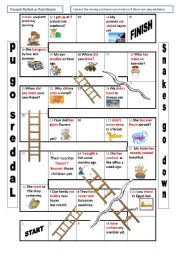 English Worksheet: Present Perfect or Past Simple - Correct the mistakes + pictures