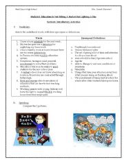 English Worksheet: virtual schools