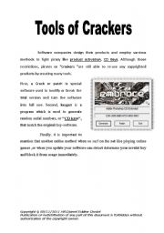 English Worksheet: Tools of pirates