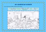 English Worksheet: AN AMERICAN COURT