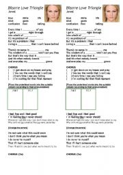 English worksheet: Bizarre Love Triangle