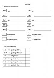 English worksheet: The Time - Surprise 4 - Unit 4