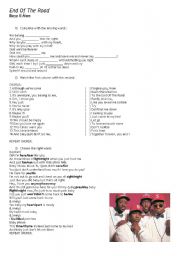 English worksheet: Boyz II Men - End of the Road