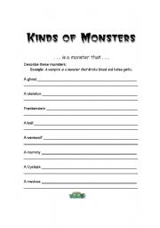 English Worksheet: halloween